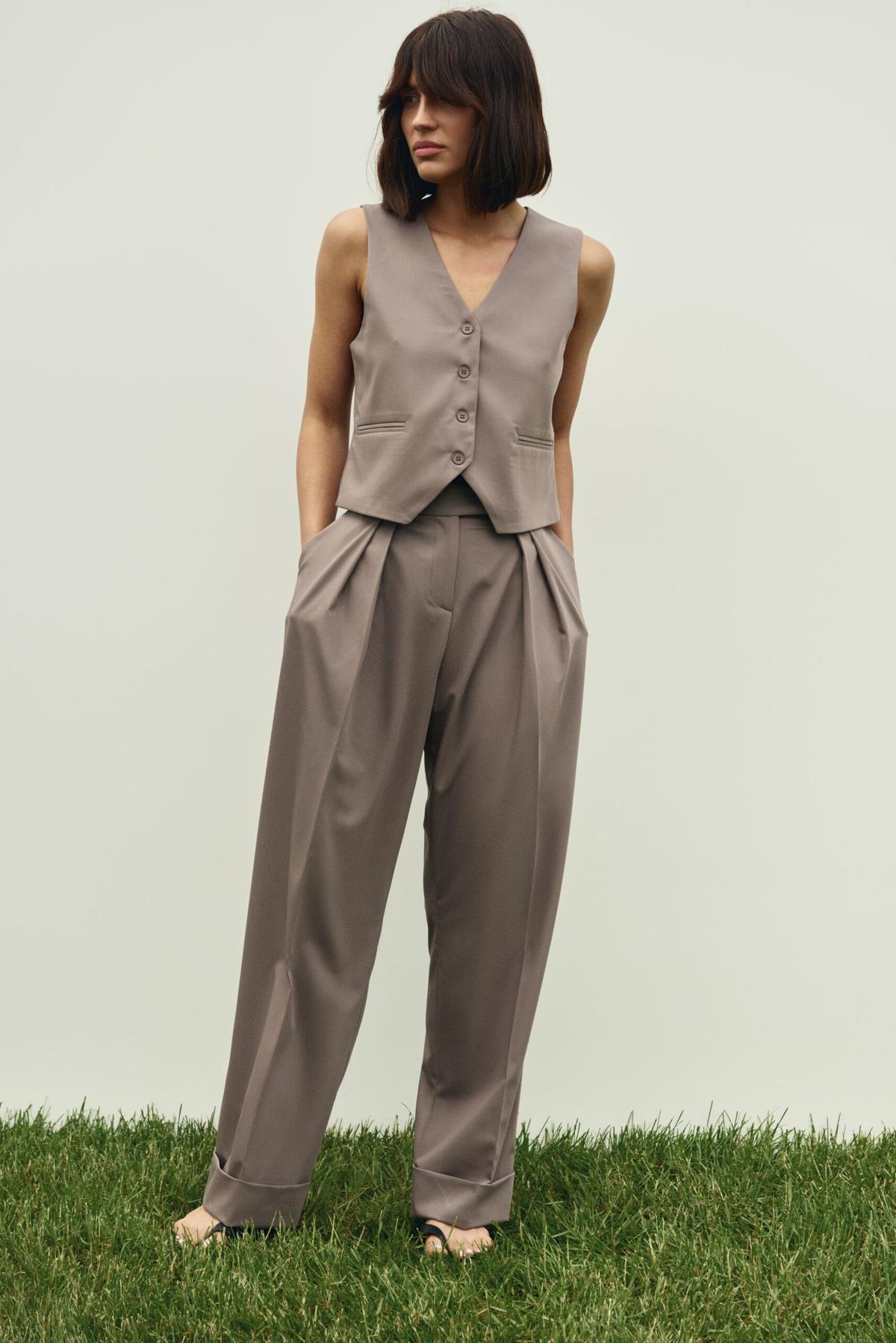 Cuffed Palazzo Pants