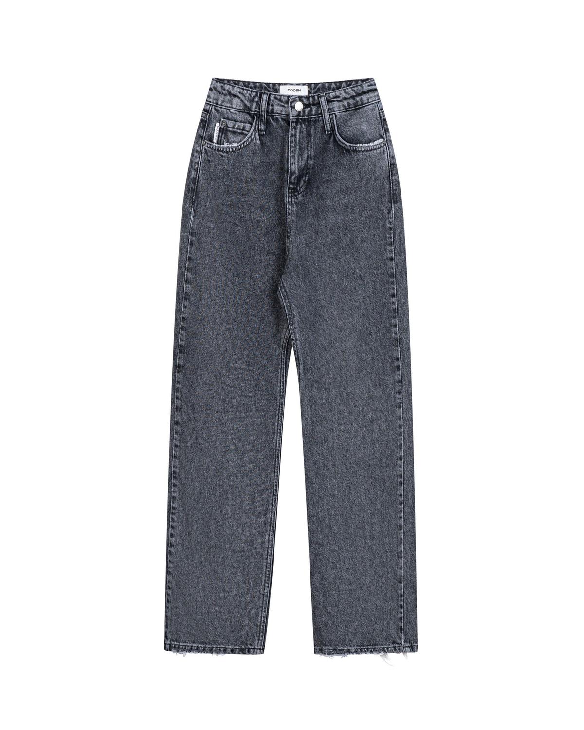 High-Waist Straight Cut Jeans