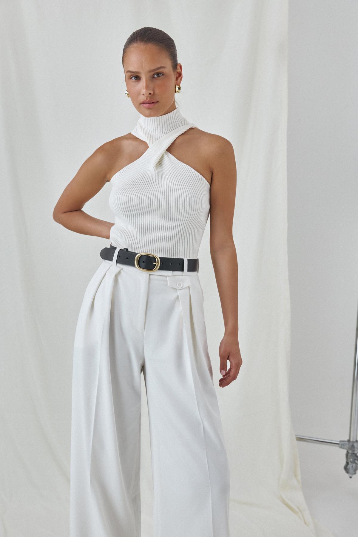 Accent Neckline Top