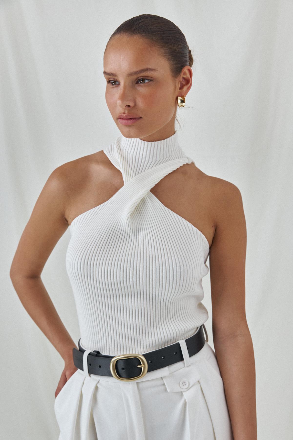 Accent Neckline Top