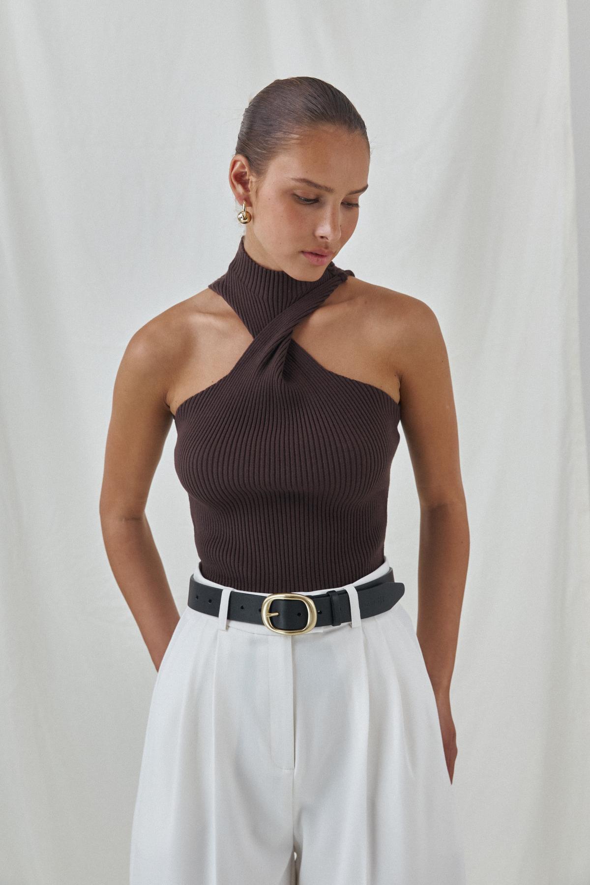 Accent Neckline Top