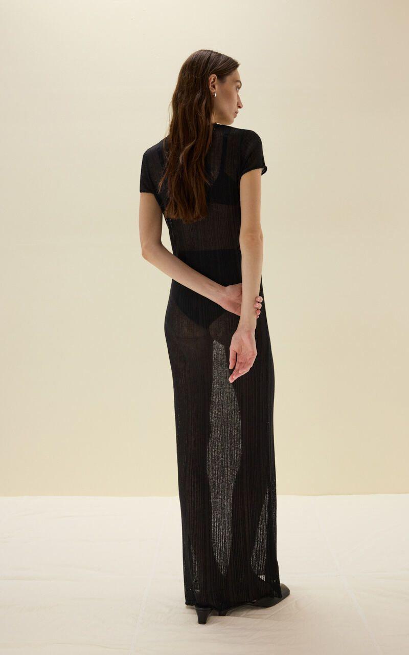 Translucent Viscose Maxi Dress
