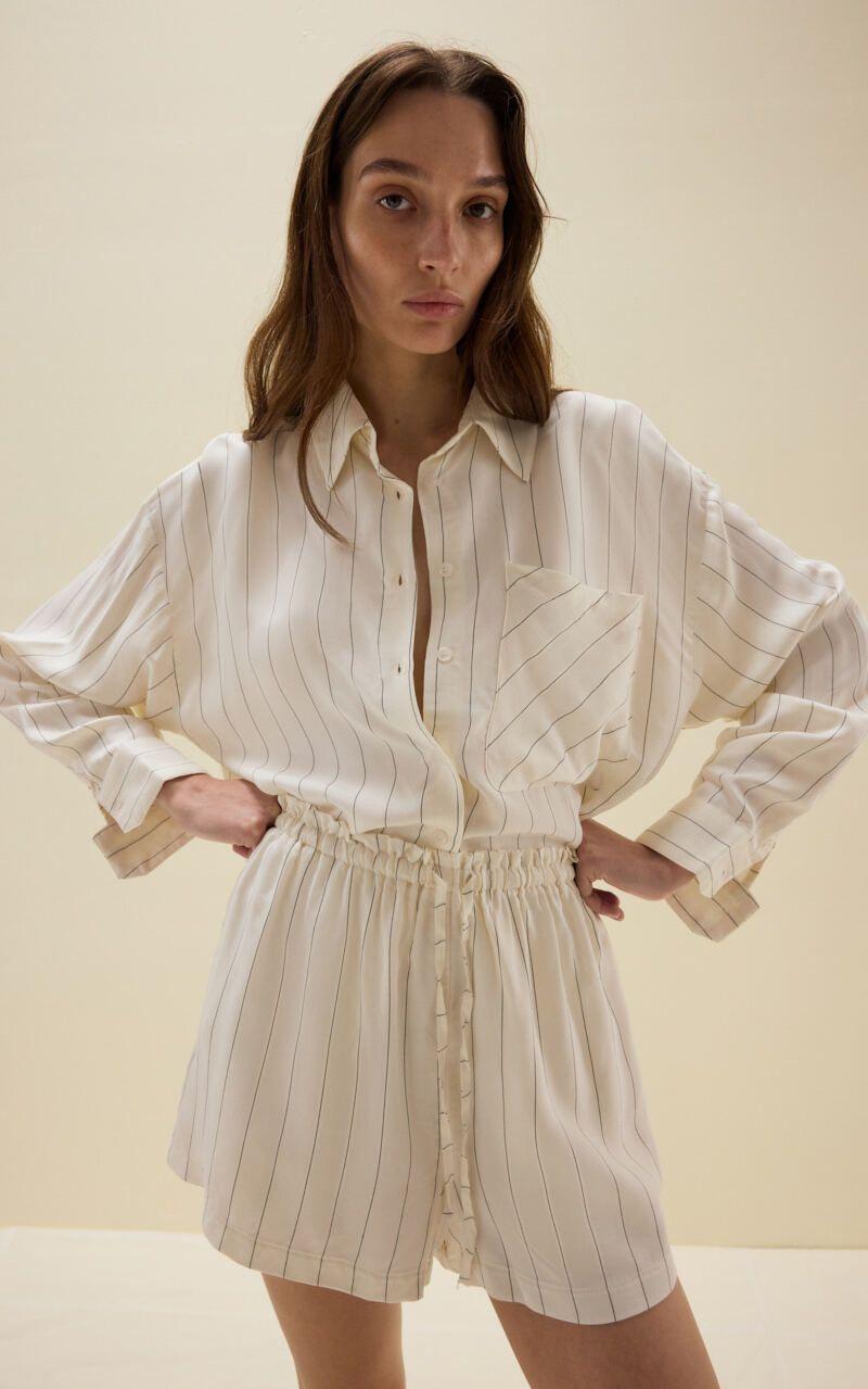 Viscose Shorts with Ties