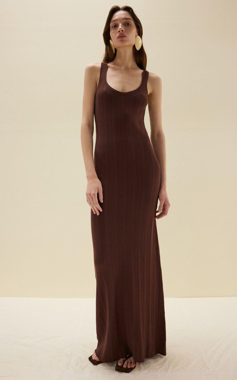 Viscose Knitted Maxi Dress