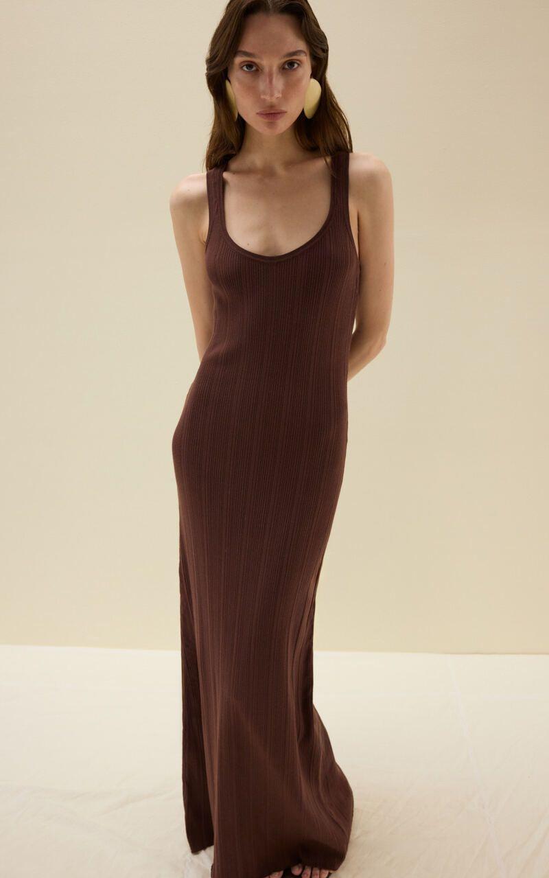 Viscose Knitted Maxi Dress