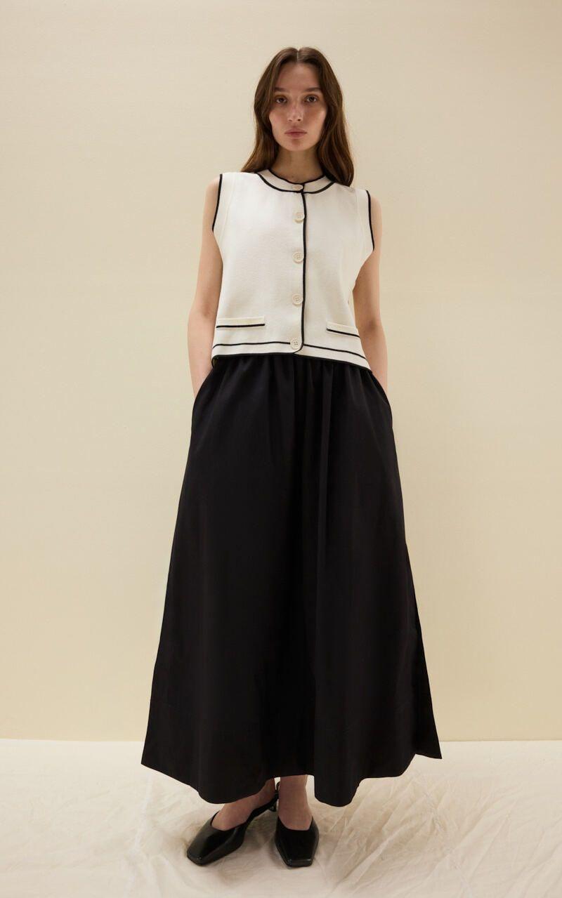 Contrast Stitch Vest