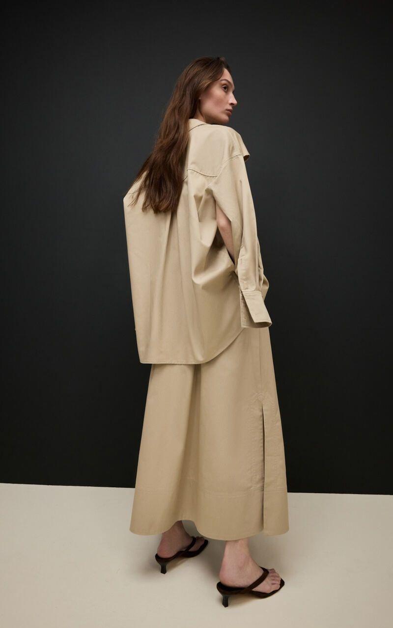 SIERRA Cotton Skirt with Slits