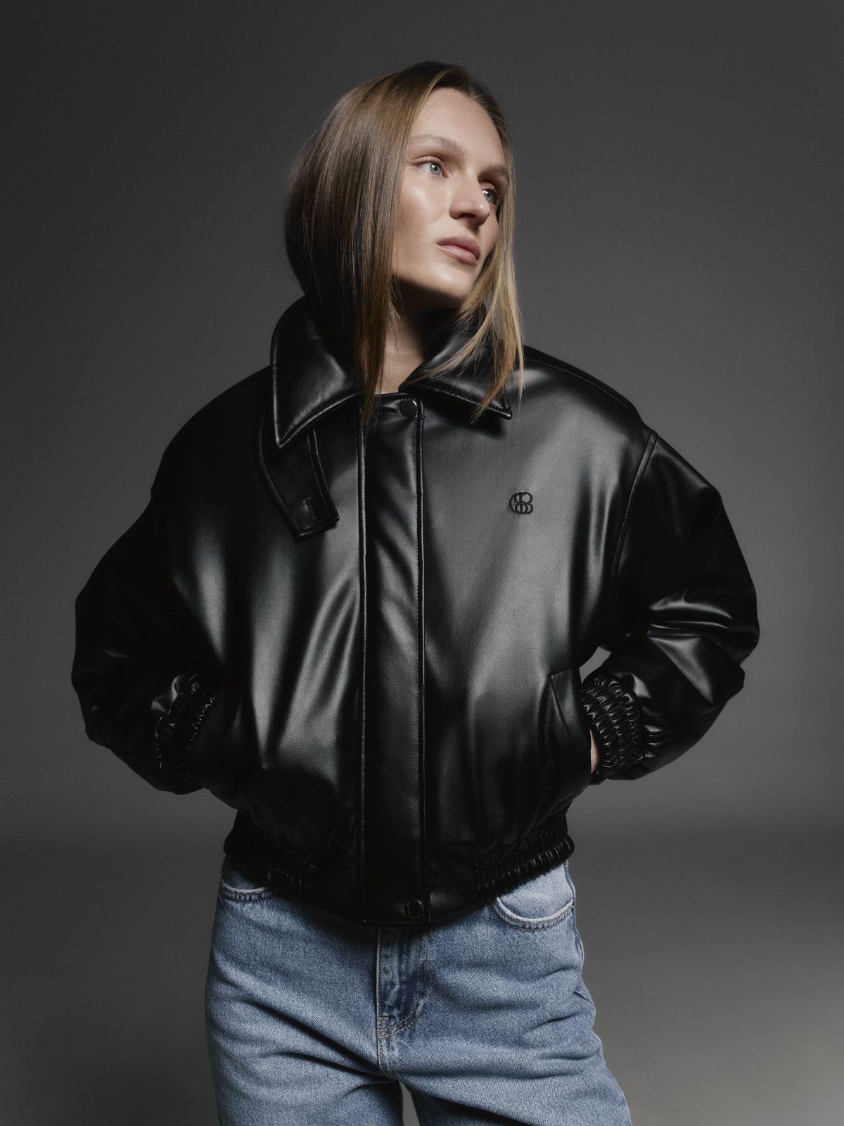Insulated Puffed Bomber Jacket