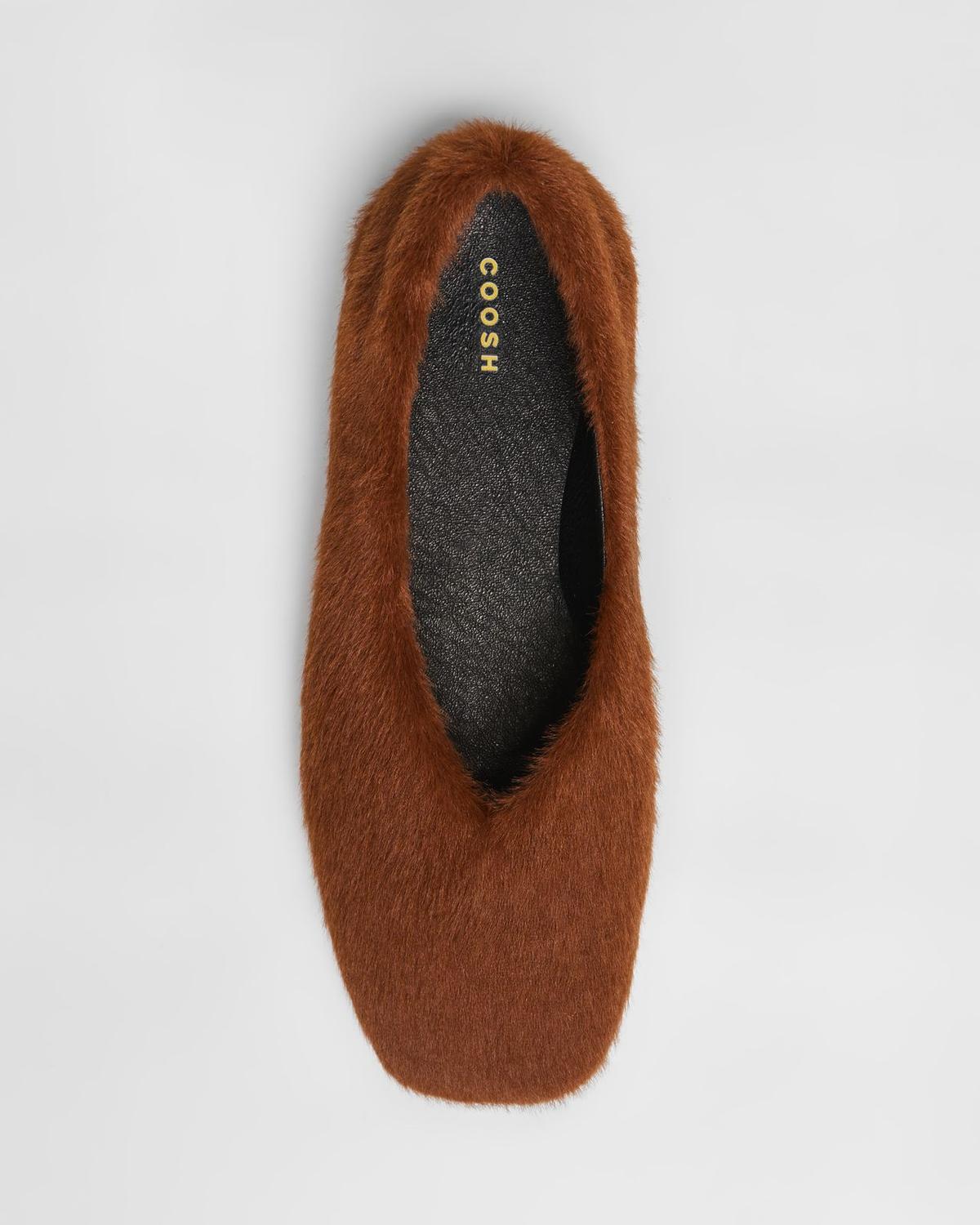 Fur Ballet Flats ROXY