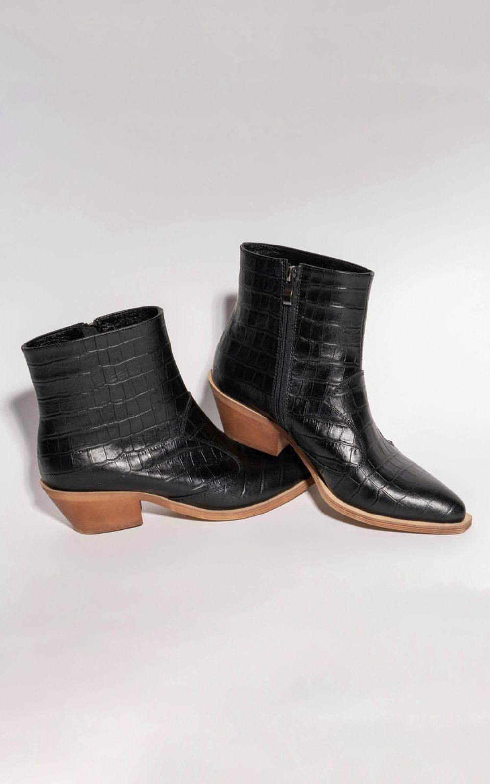 CROCO Leather Cowboy Boots
