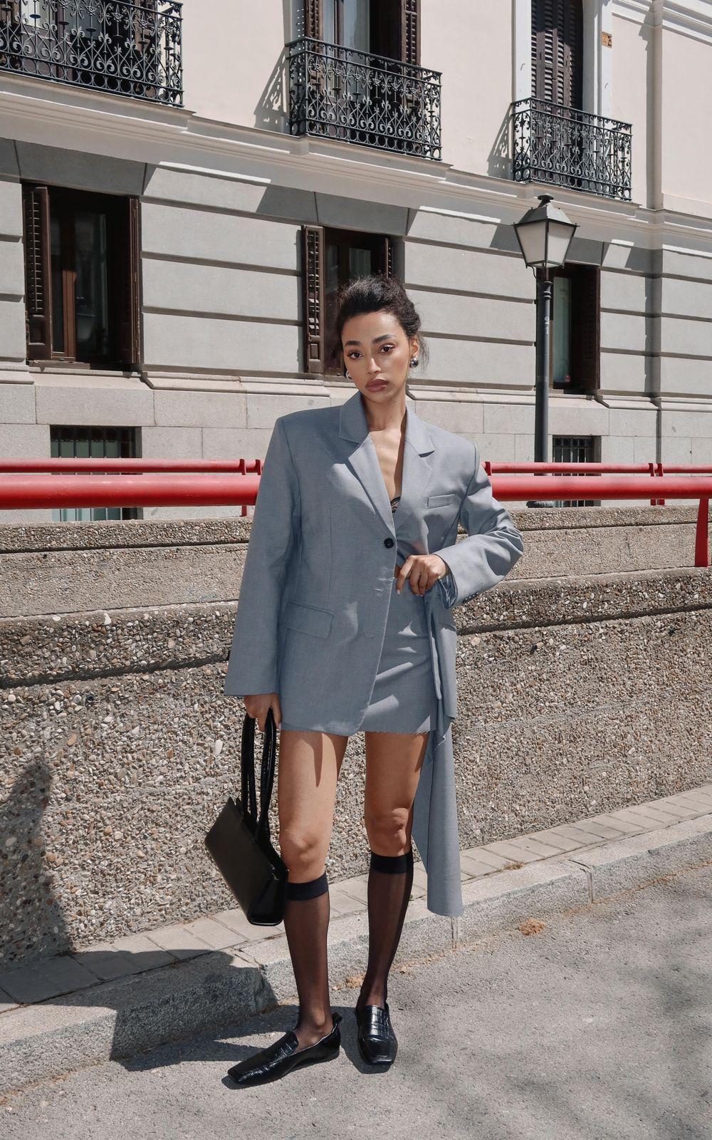 VINTAGE Straight-cut Three-button Blazer