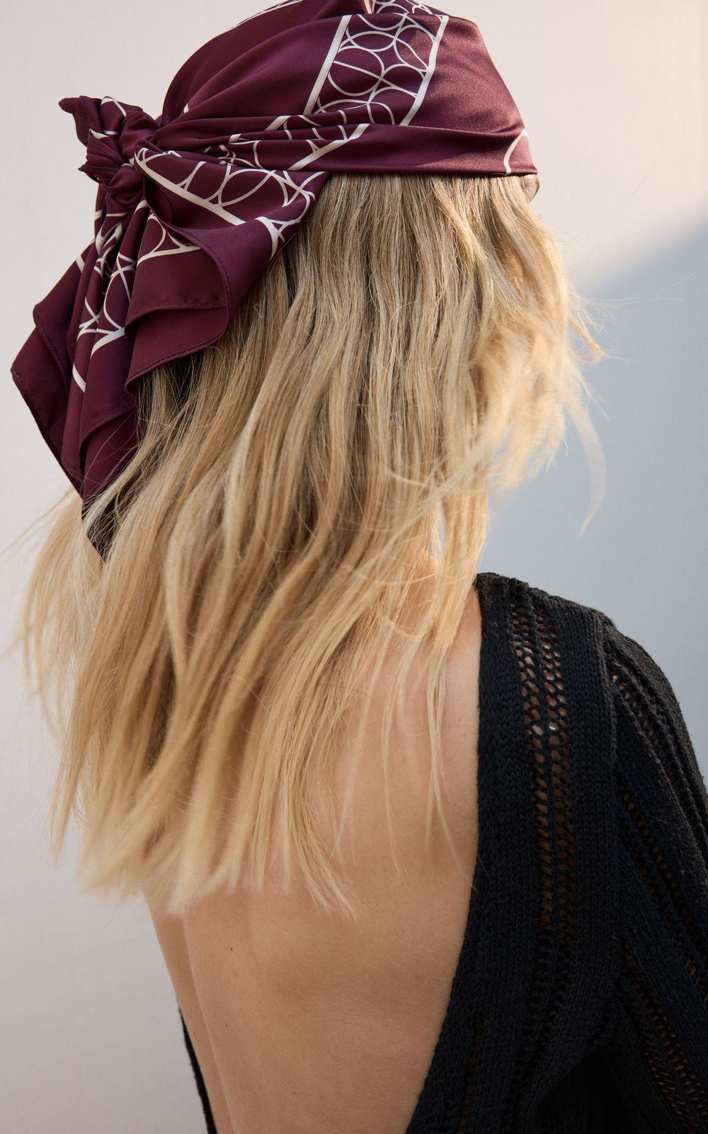 THE LOGO Satin Scarf