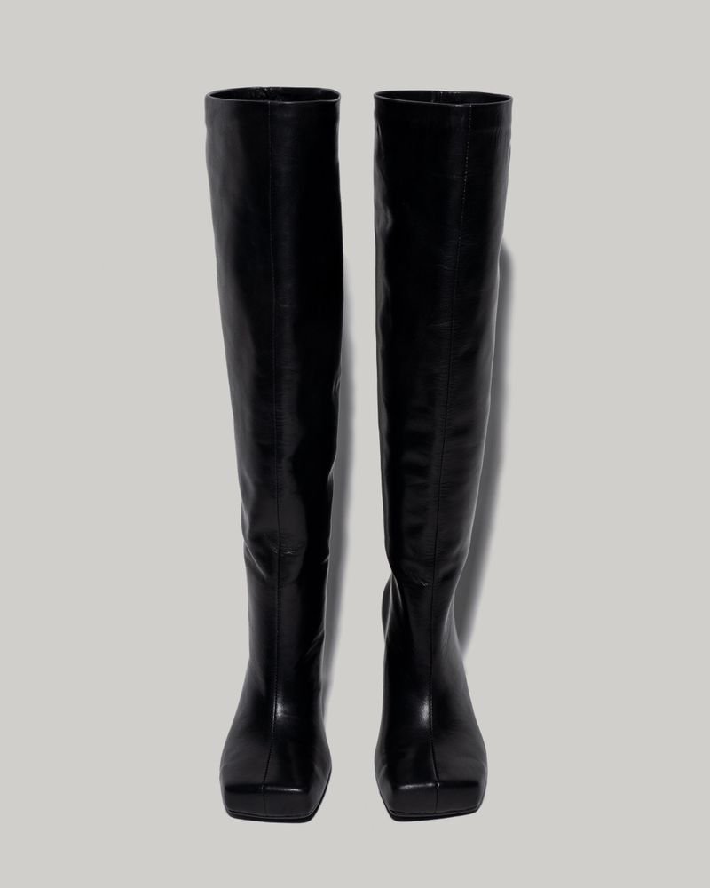 ROA Straight Knee High Boots with Square Toe