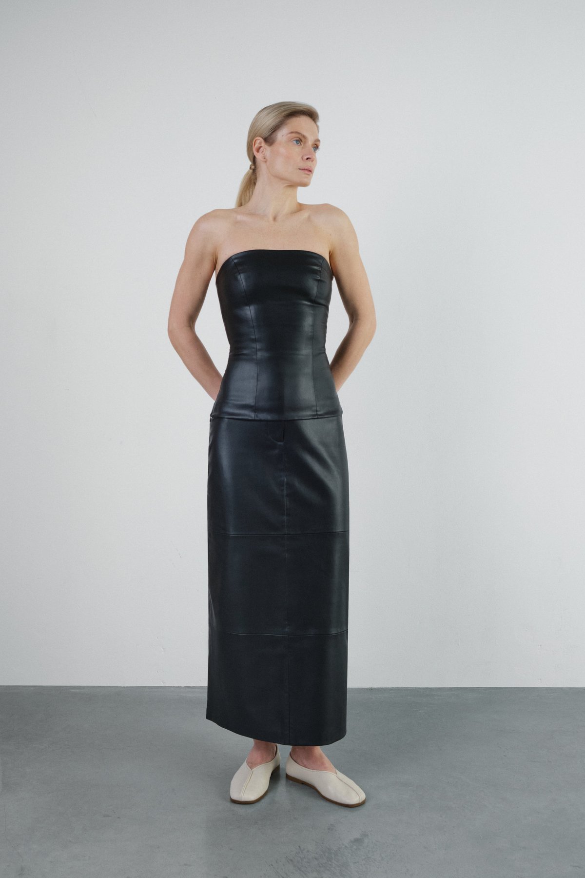 Maxi Faux Leather Skirt