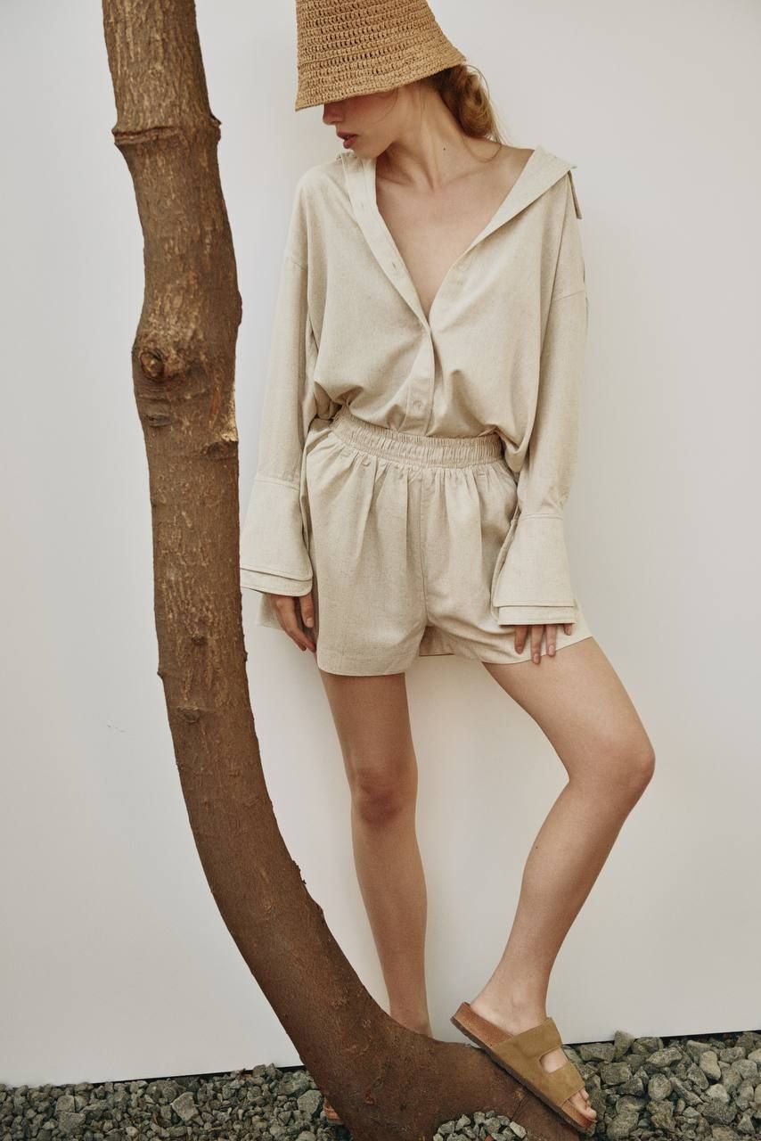 PALM Linen Suit with Shorts and Shirt