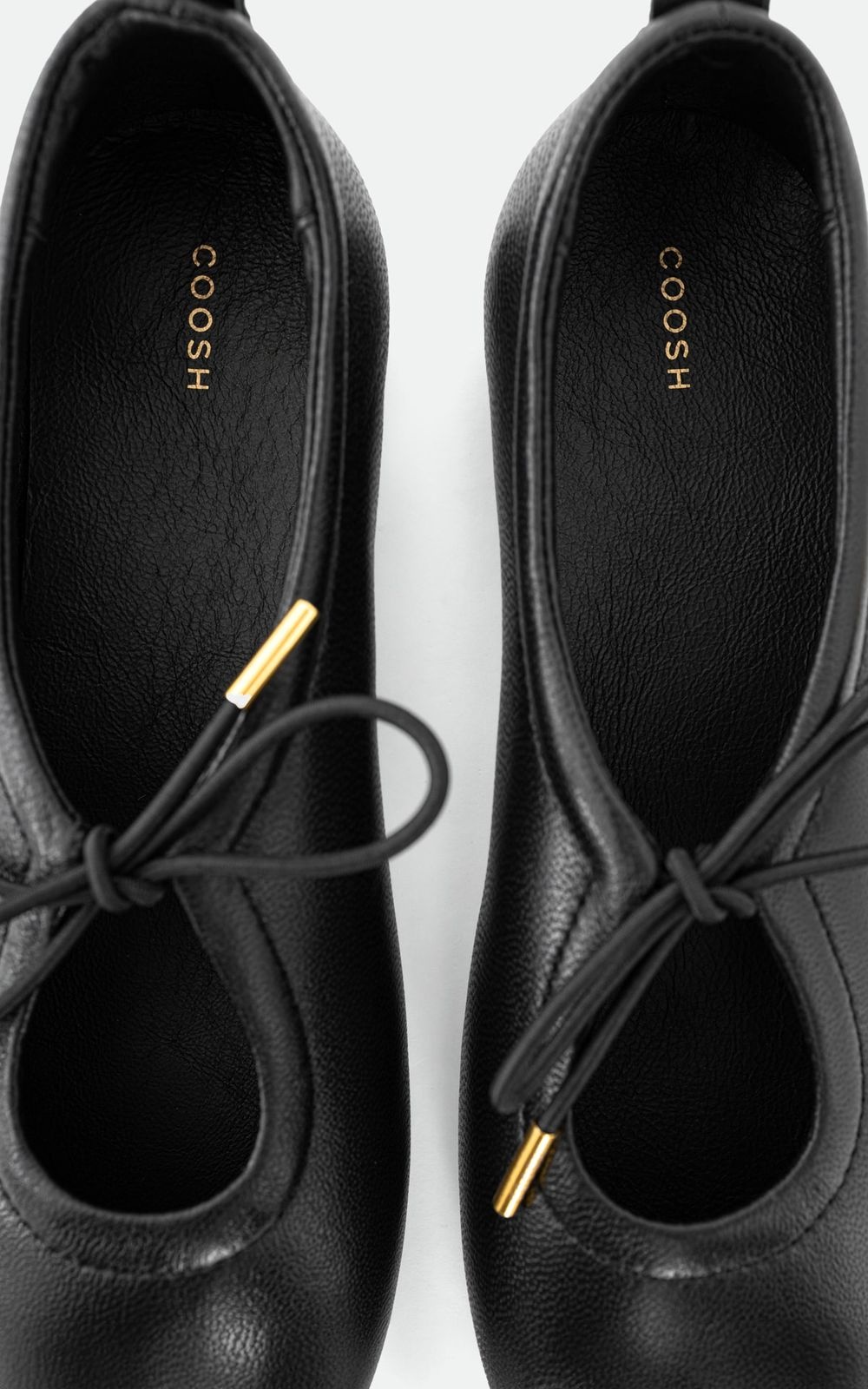 Lace-up Leather Ballet Flats AMÉLIE