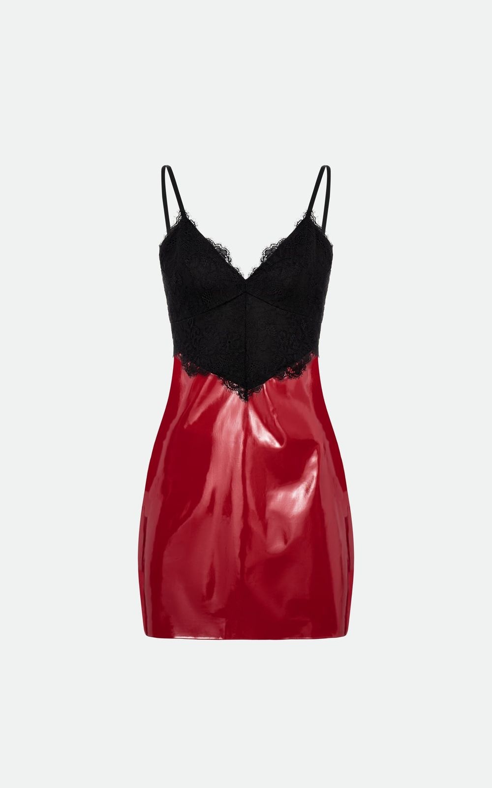 Patent Faux Leather Mini Dress RUBY