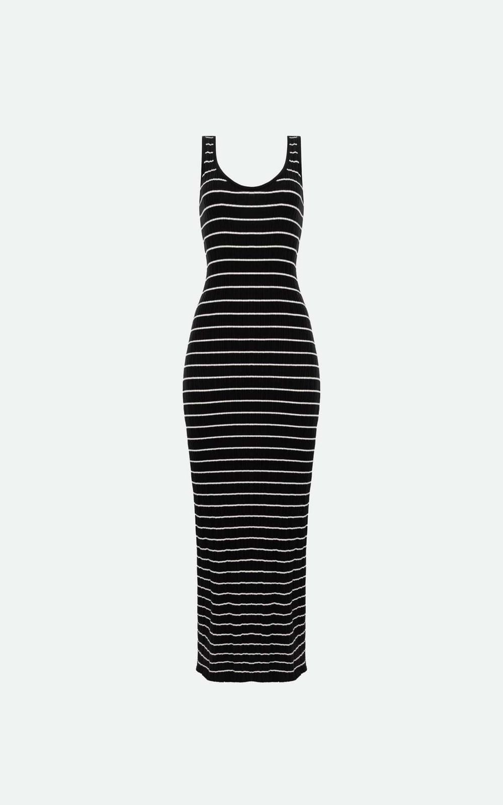 Striped Knitted Maxi Dress