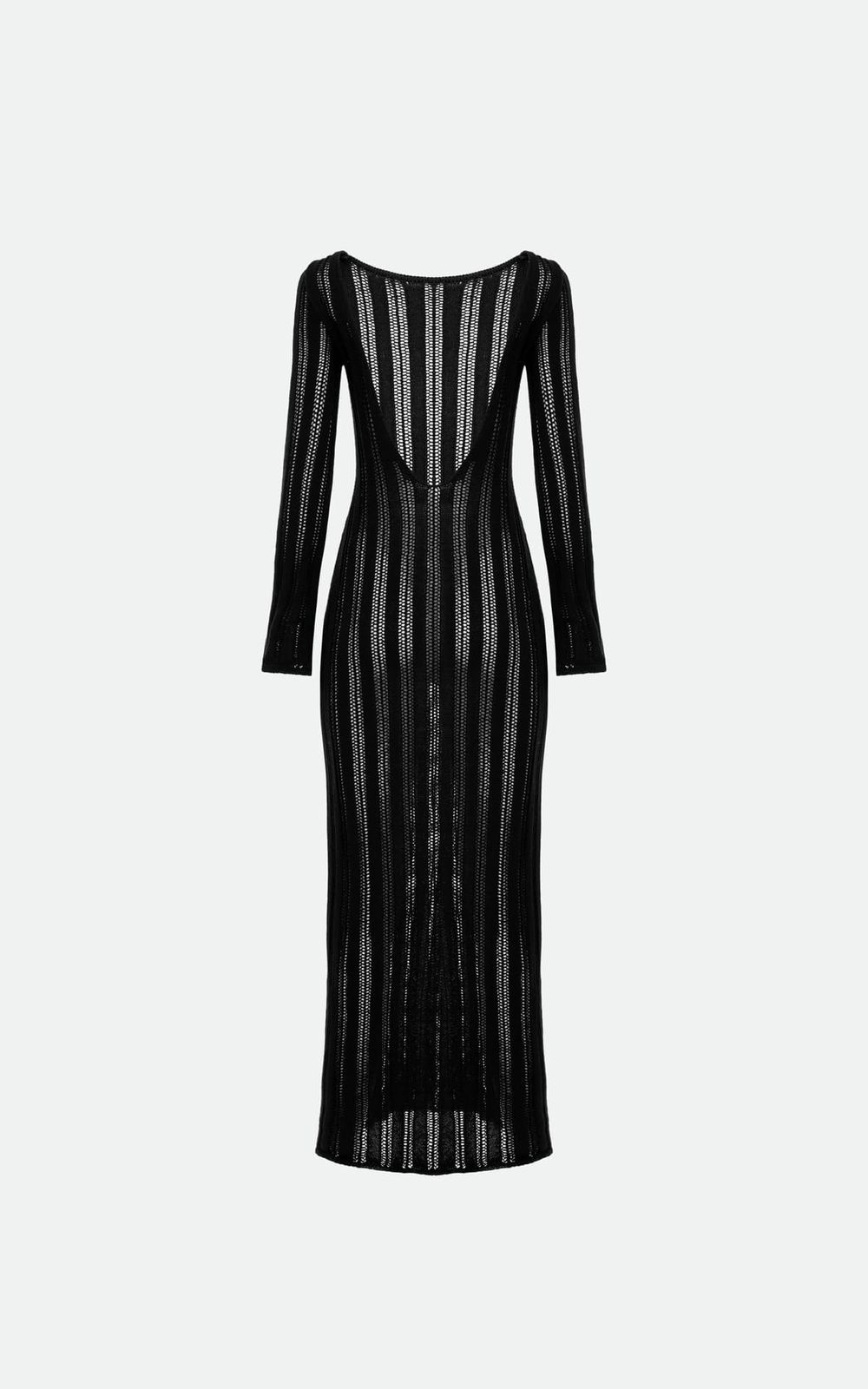 Hollow Knit Maxi Dress