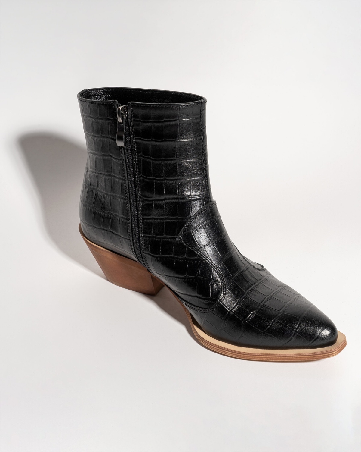 CROCO Leather Cowboy Boots