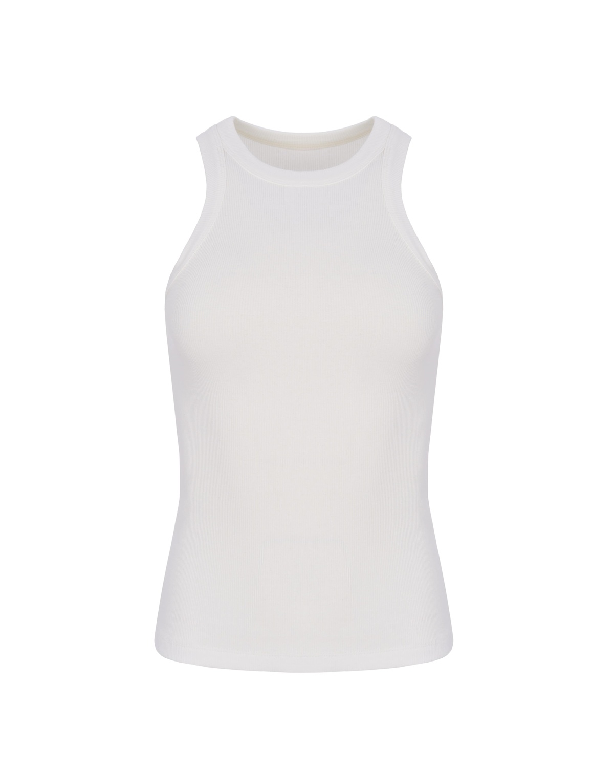 Round Neck Piped Tank Top