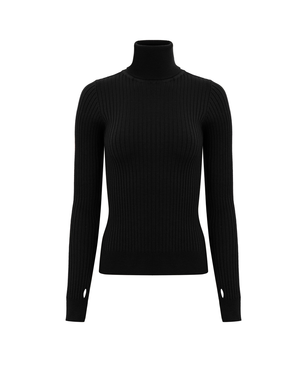 Turtleneck with Finger Cutout