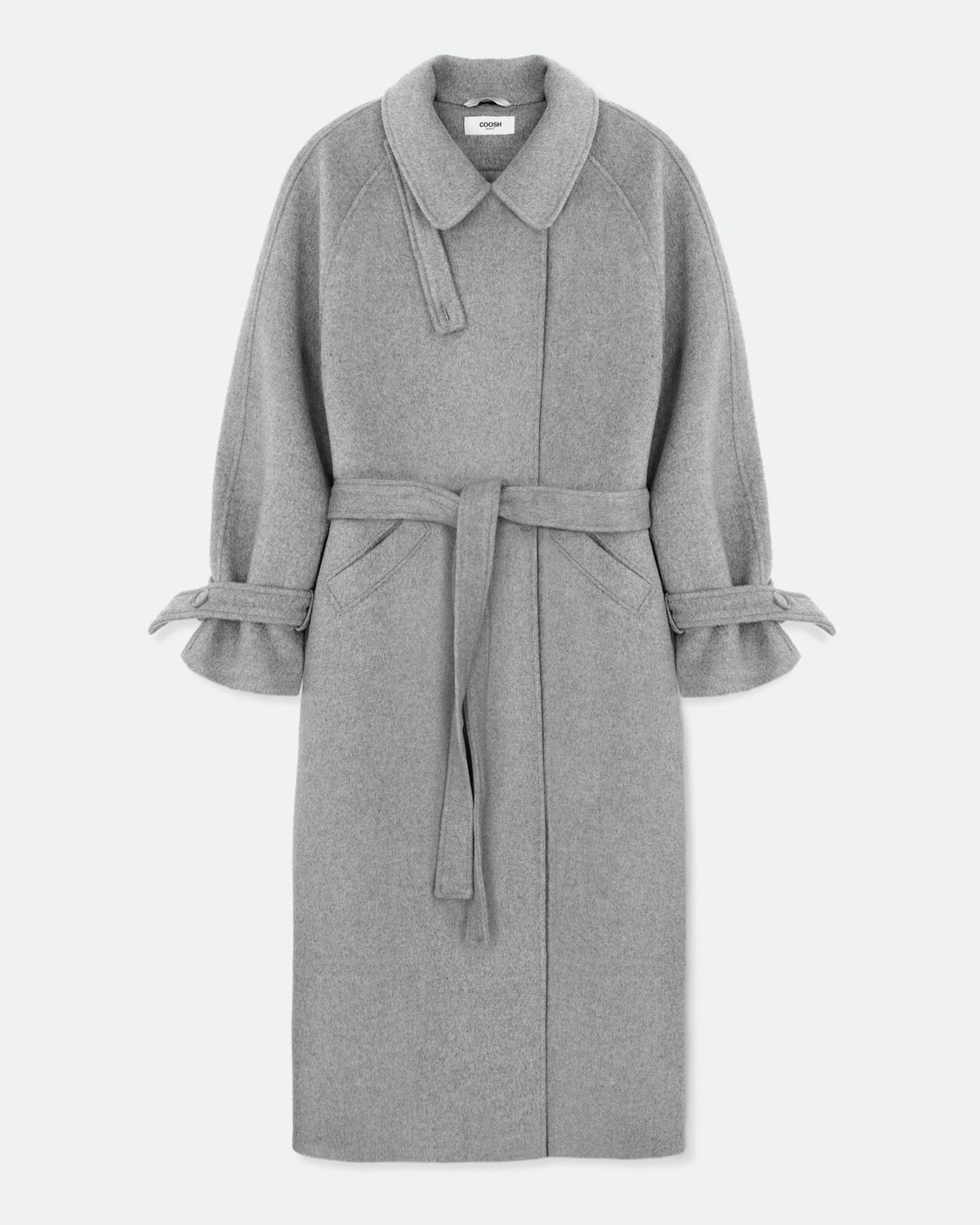 Wool Coat MARGOT with Tie Belt