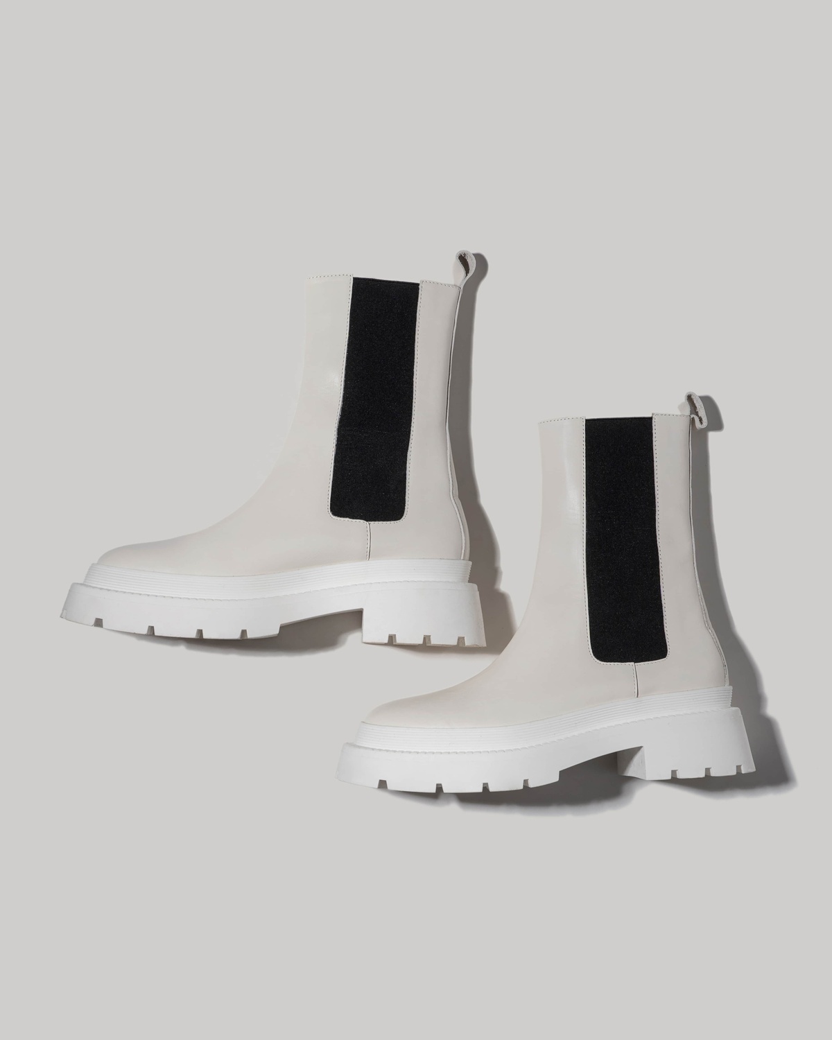 Leather Chelsea Boots with Elastic