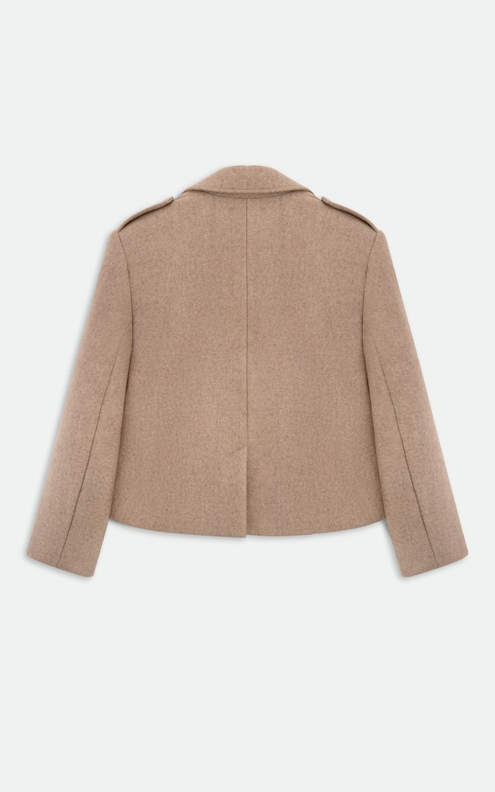 ARISS Cropped Woolen Coat
