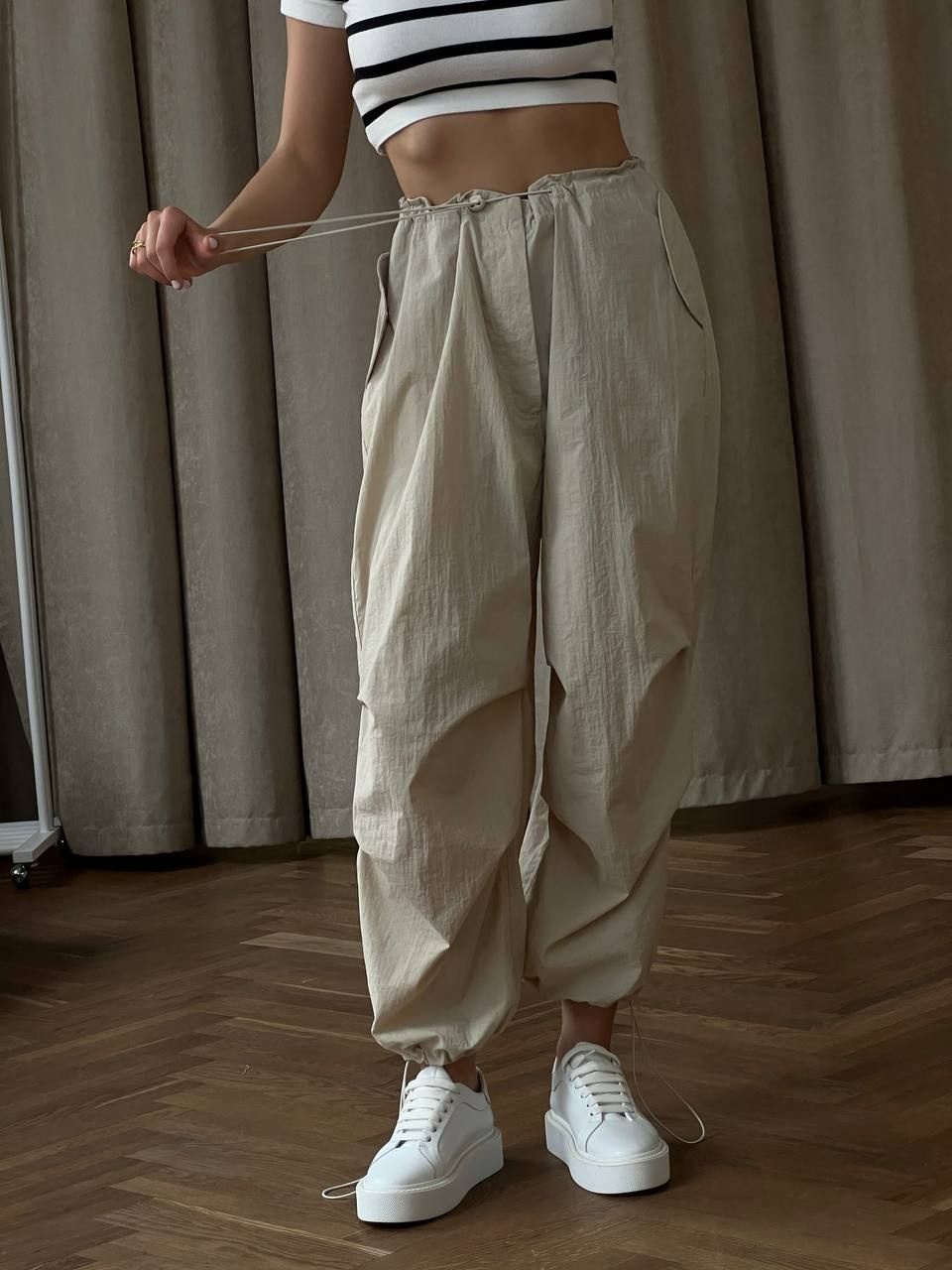 Mid Rise Cargo Pants