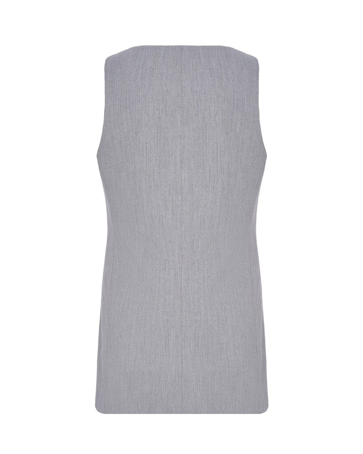 High Neck Vest with Button Closures