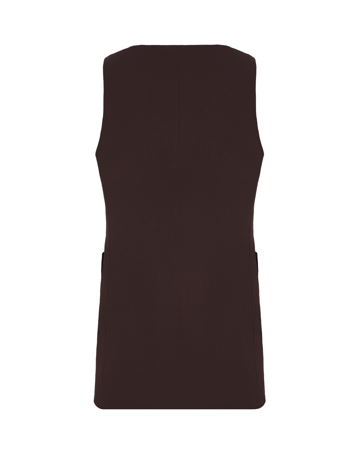 High Neck Vest with Button Closures