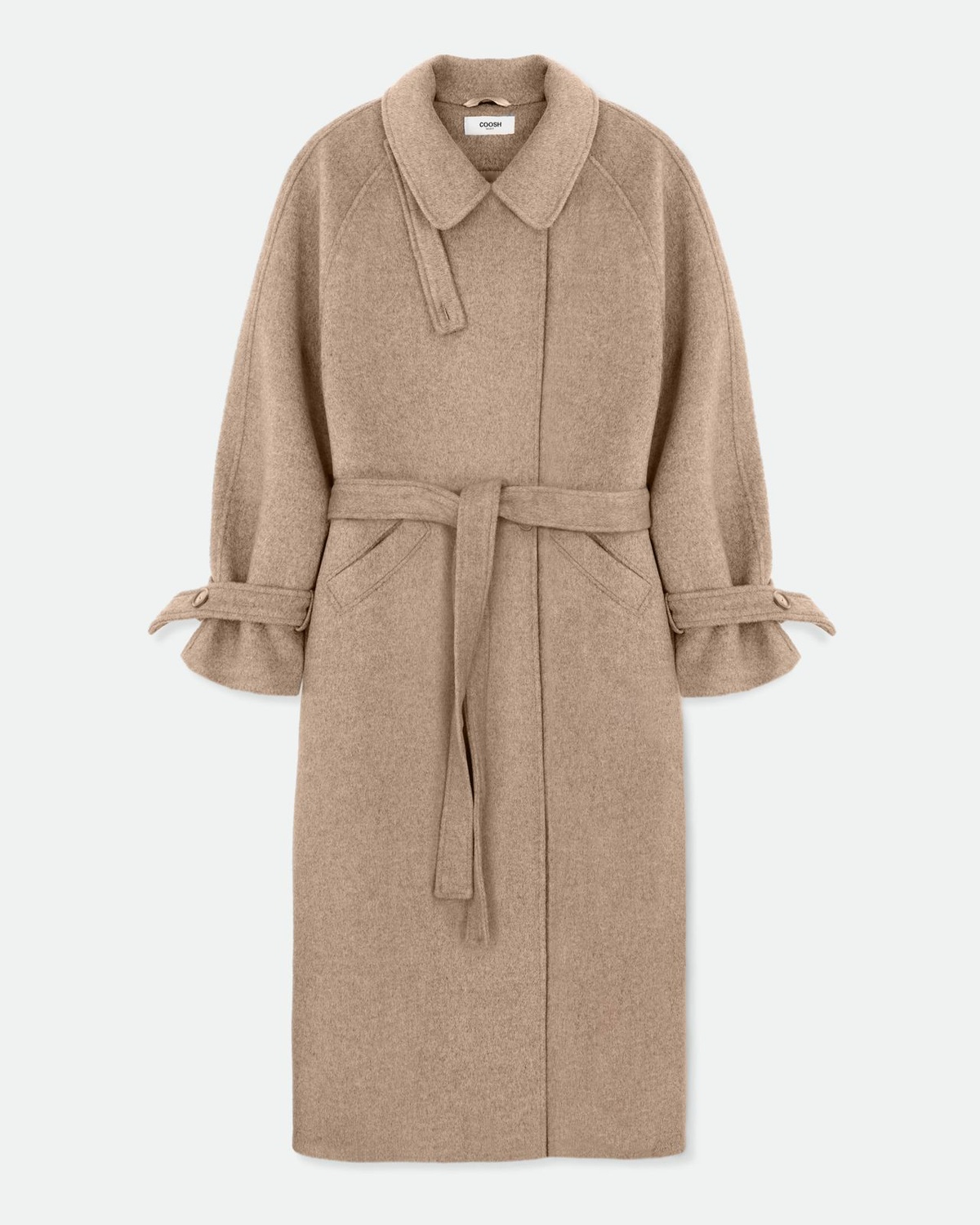 Wool Coat MARGOT with Tie Belt