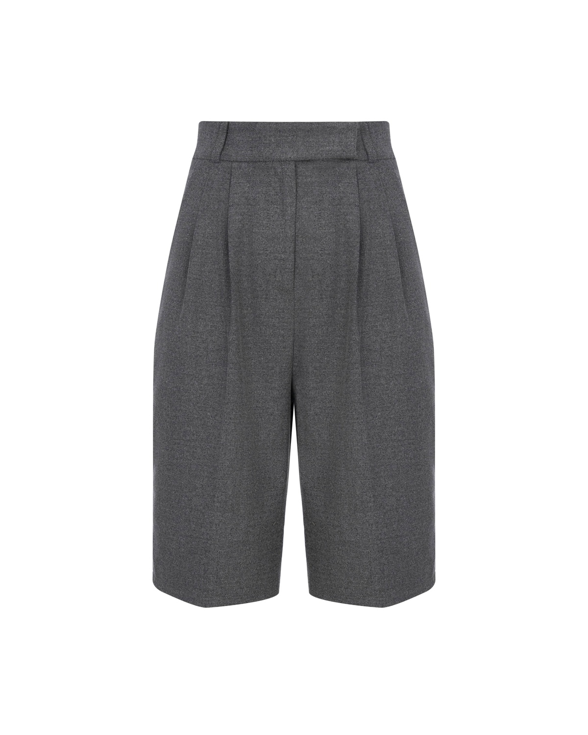 Elastic Waist Bermuda Shorts 