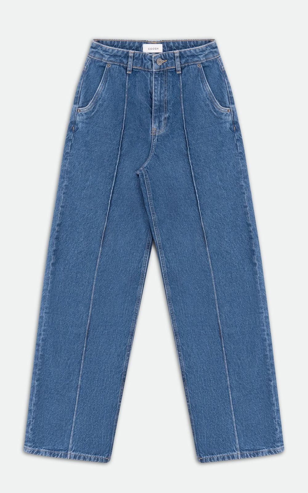 Straight Jeans with Accent Seams