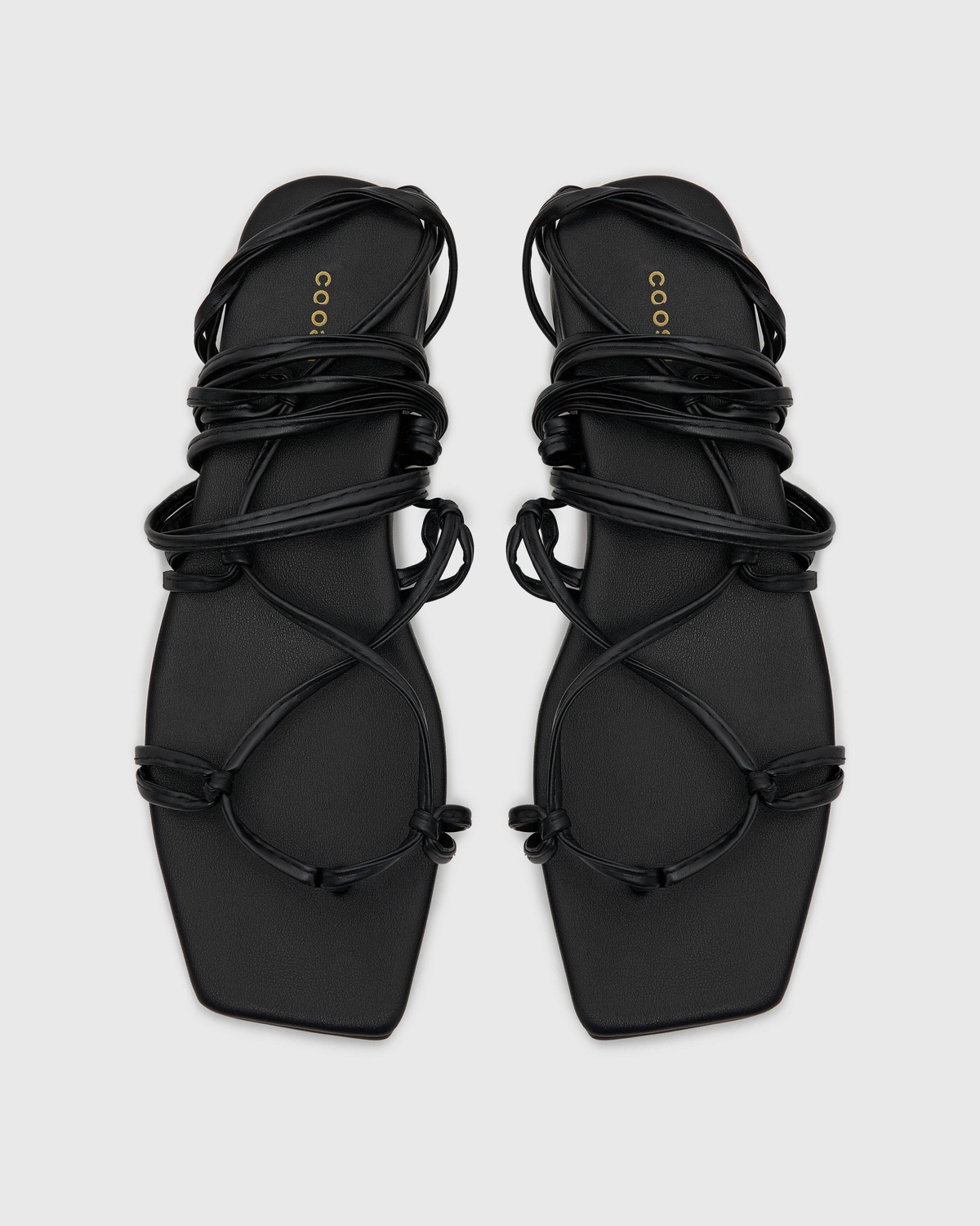 Leather Lace-up Gladiator Sandals