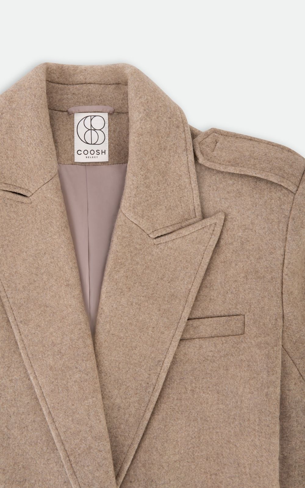 ARISS Cropped Woolen Coat