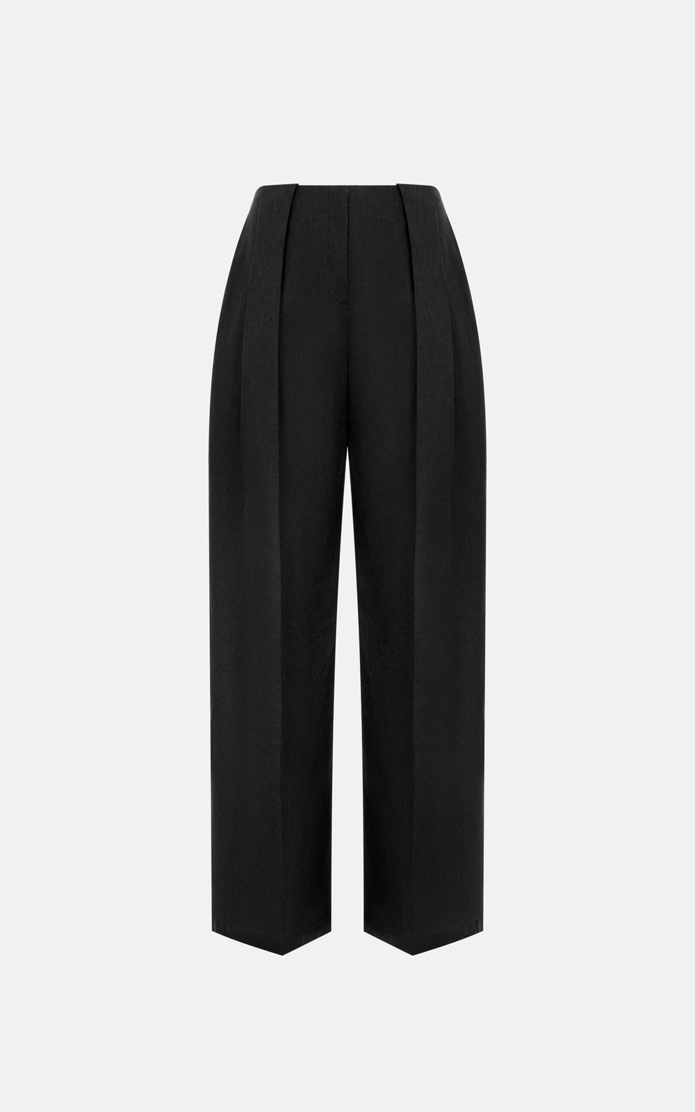 Organic Hemp Mid Rise Palazzo Pants Black