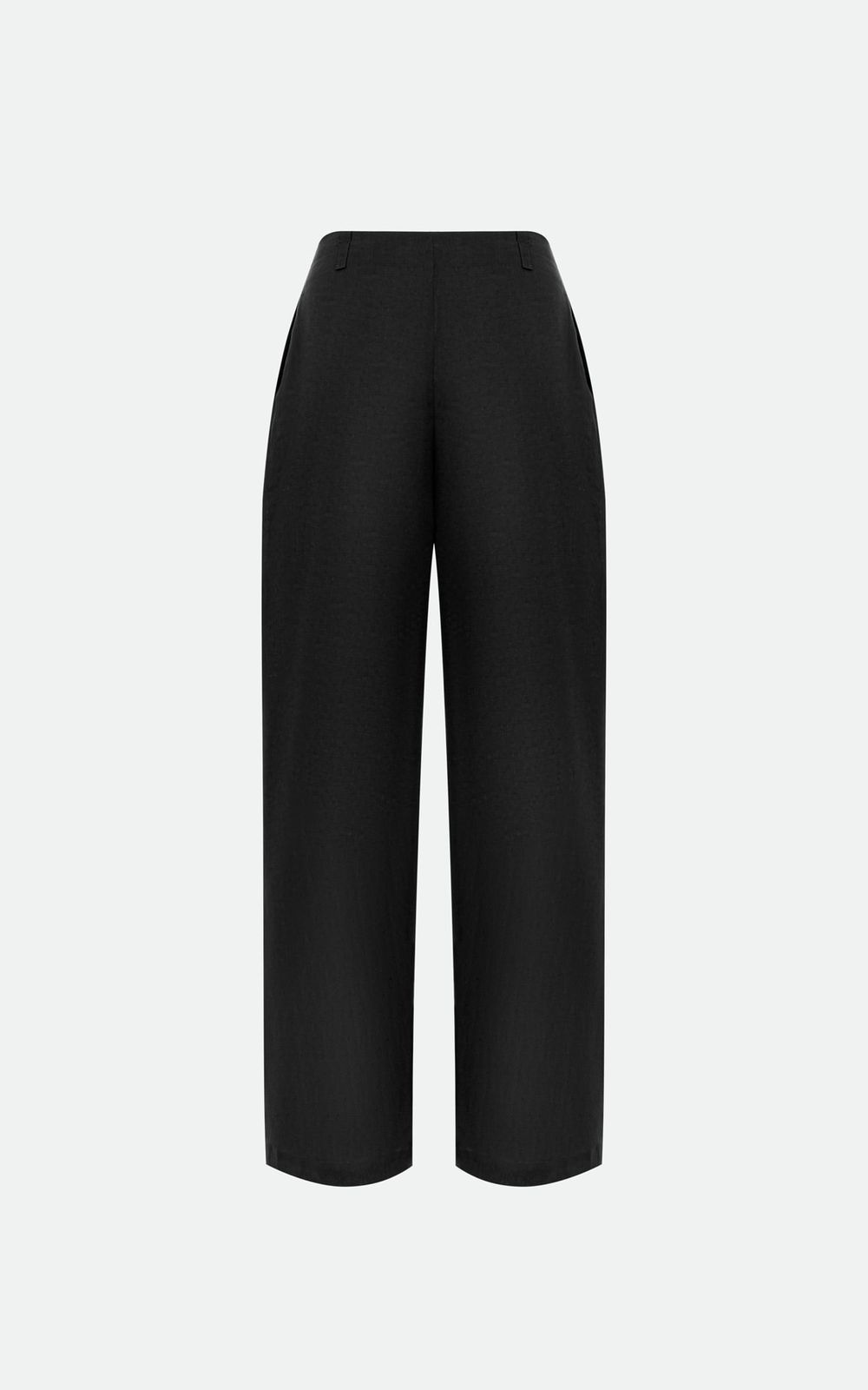 Organic Hemp Mid Rise Palazzo Pants Black