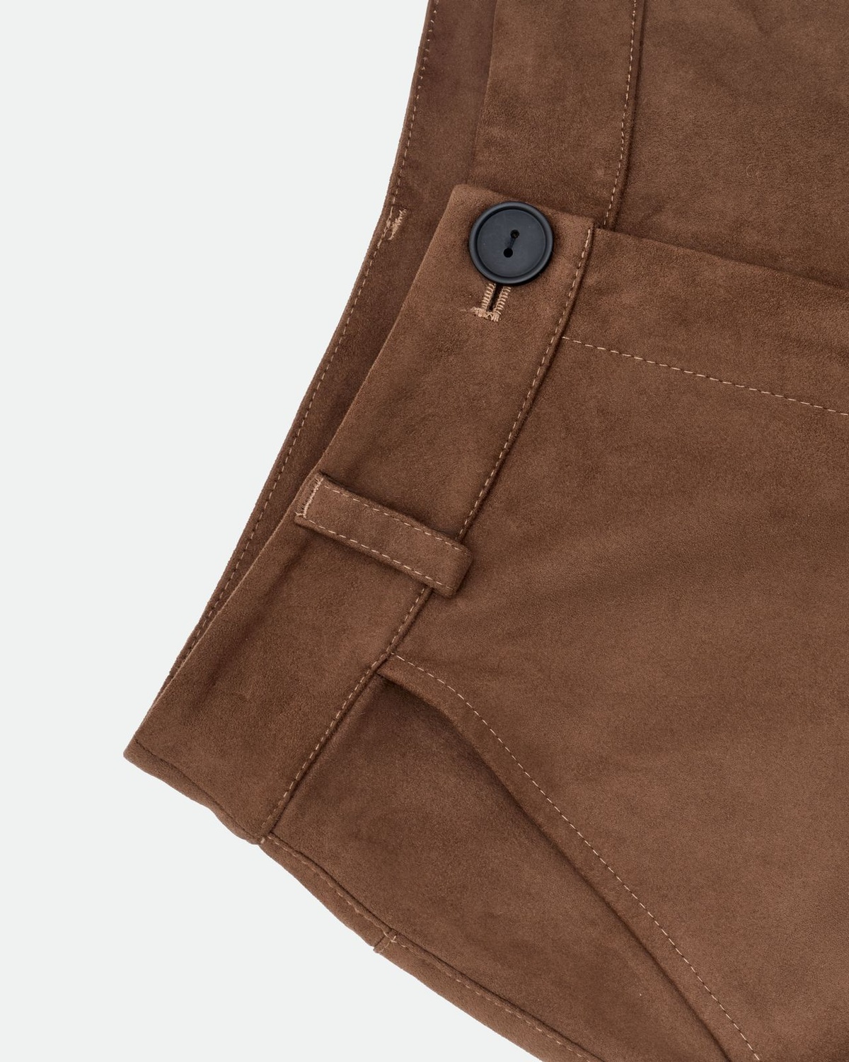 Premium Faux Suede Straight Cut Pants