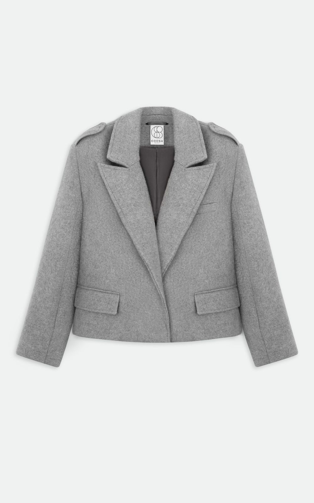 ARISS Cropped Woolen Coat