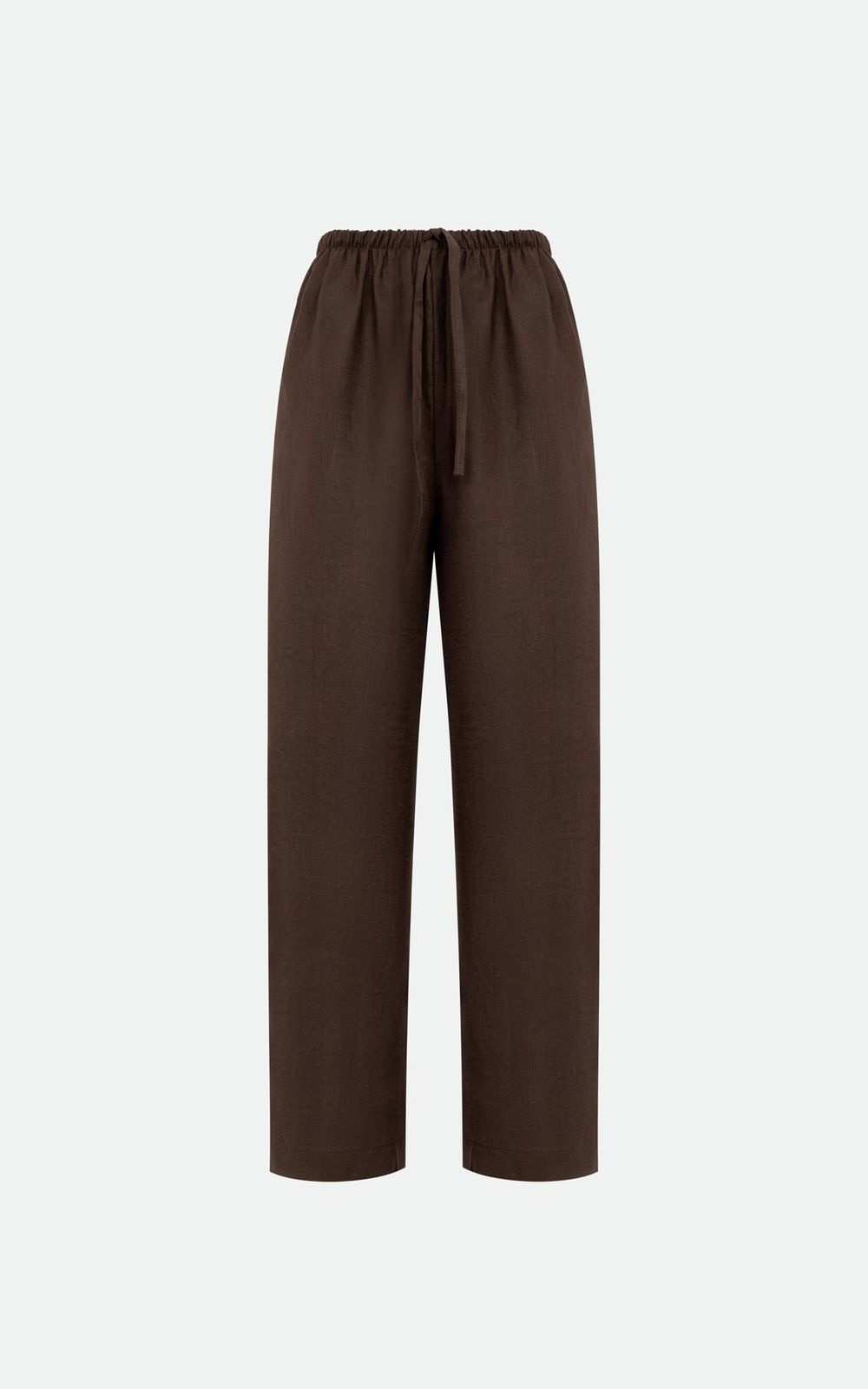 Elastic Waist Hemp Pants