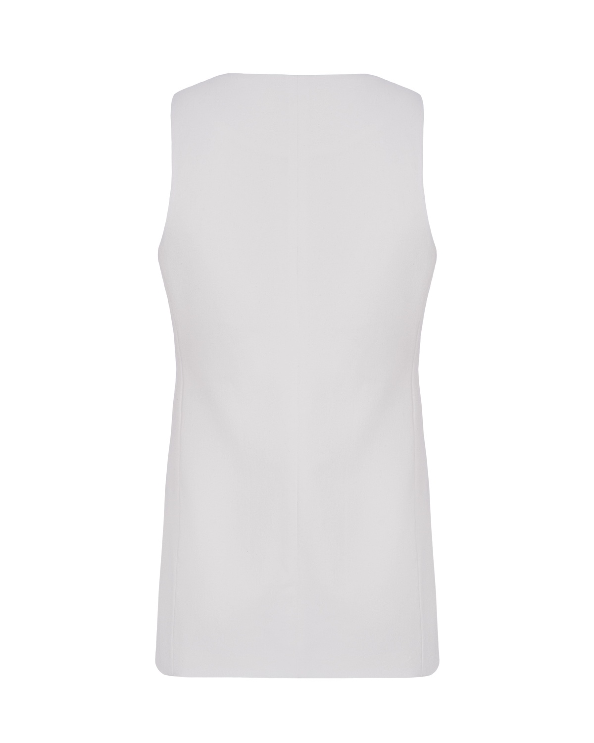 High Neck Vest with Button Closures