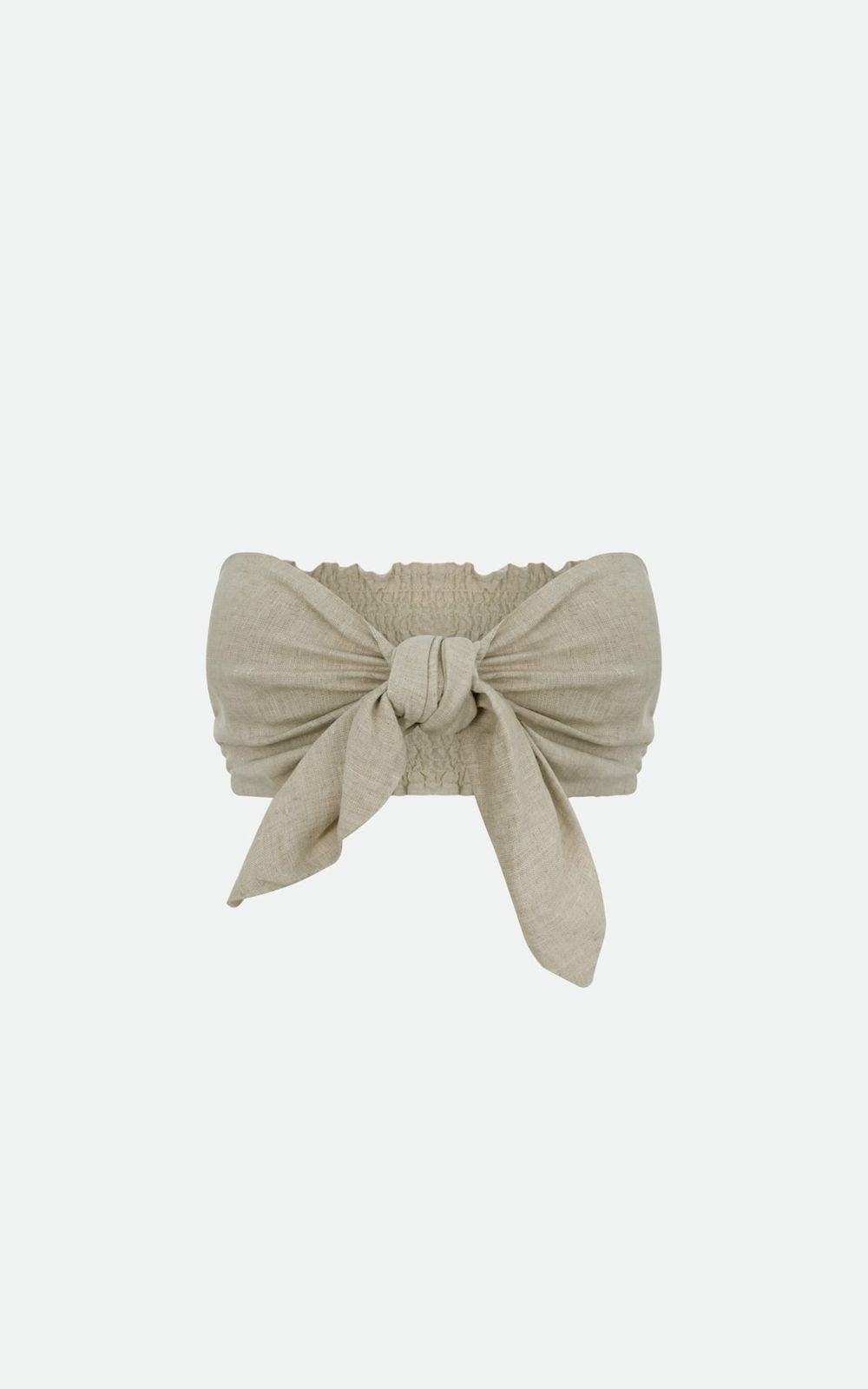 Front Tie Bandeau Top