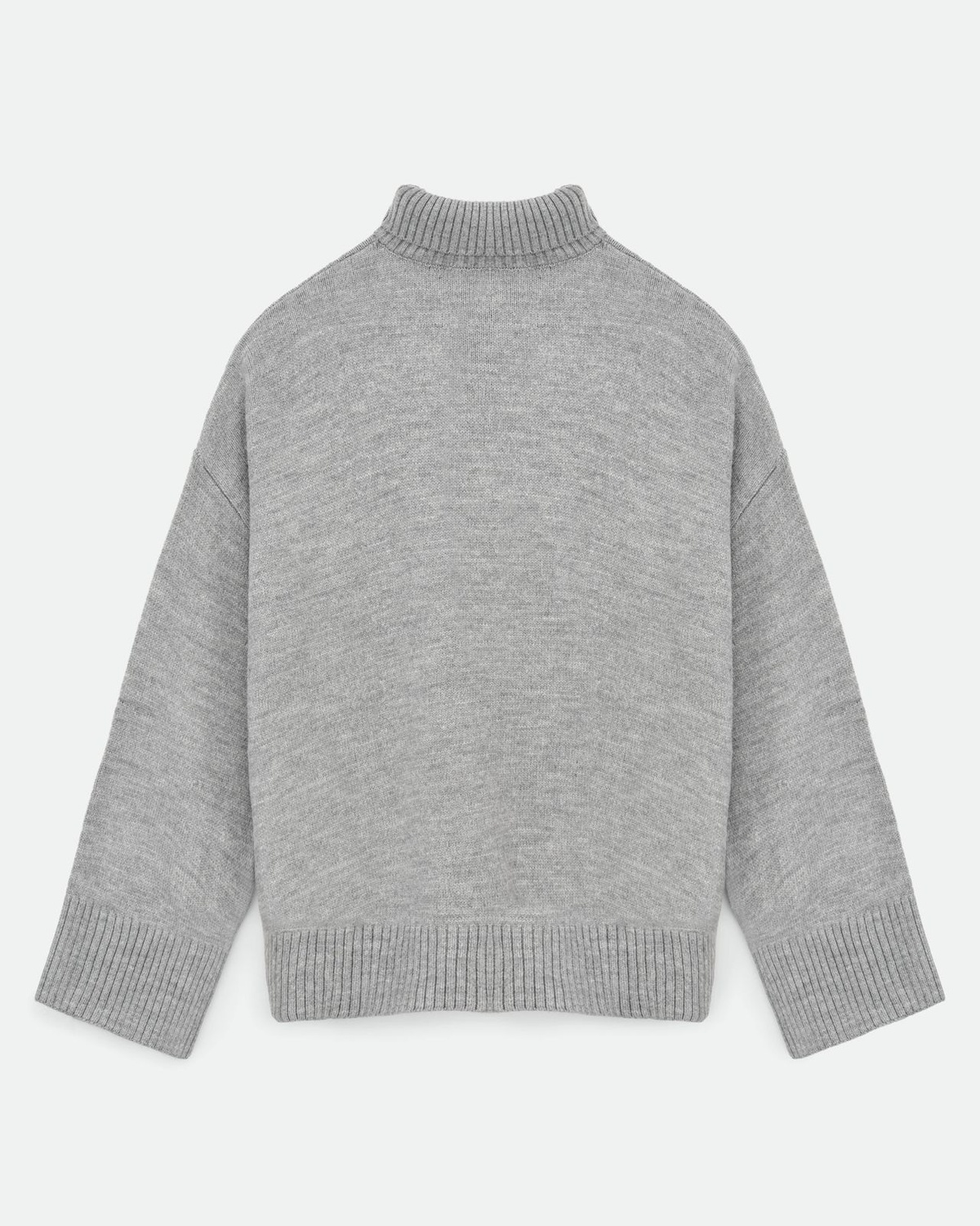 Wool Blend Turtleneck Oversize Sweater