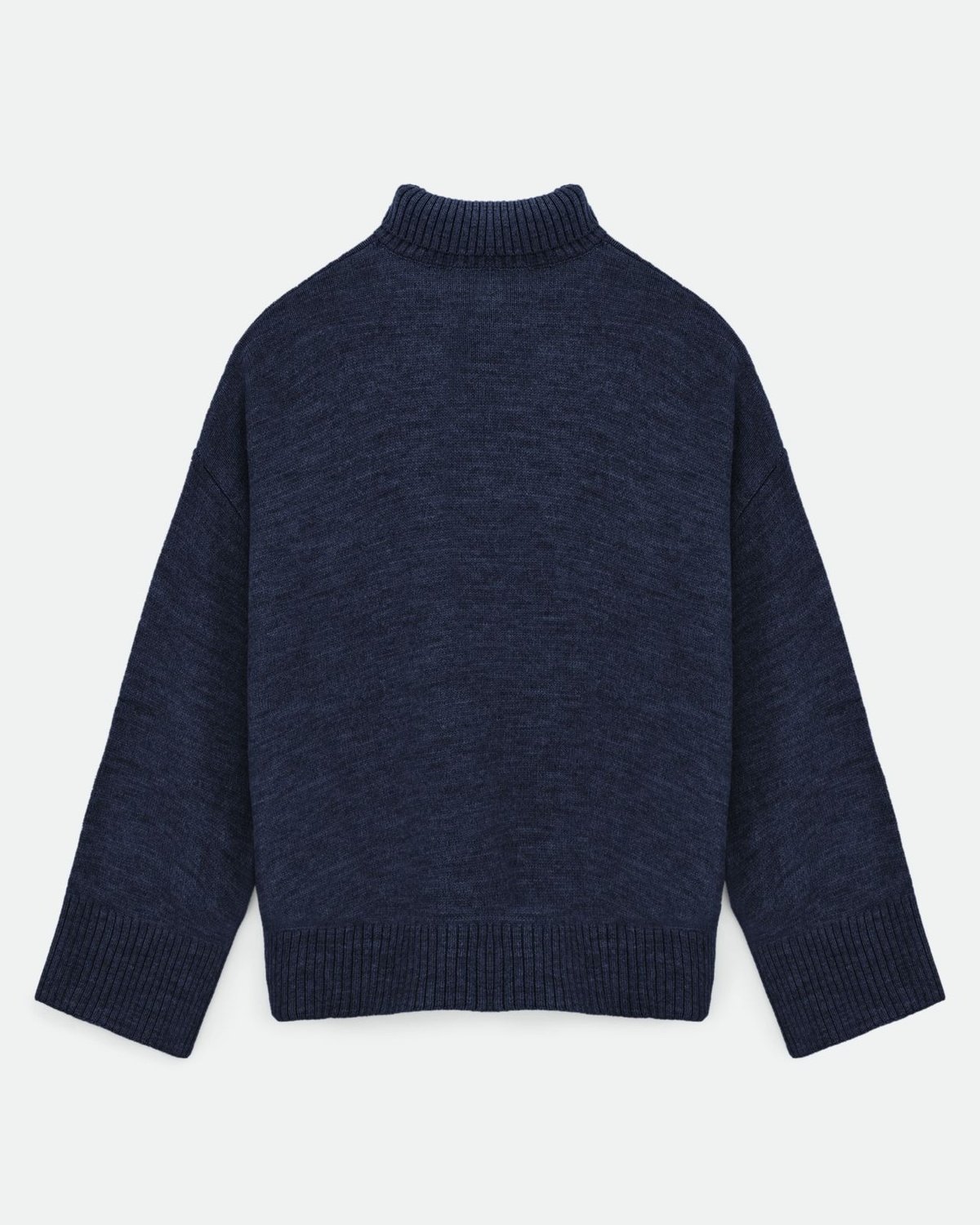 Wool Blend Turtleneck Oversize Sweater