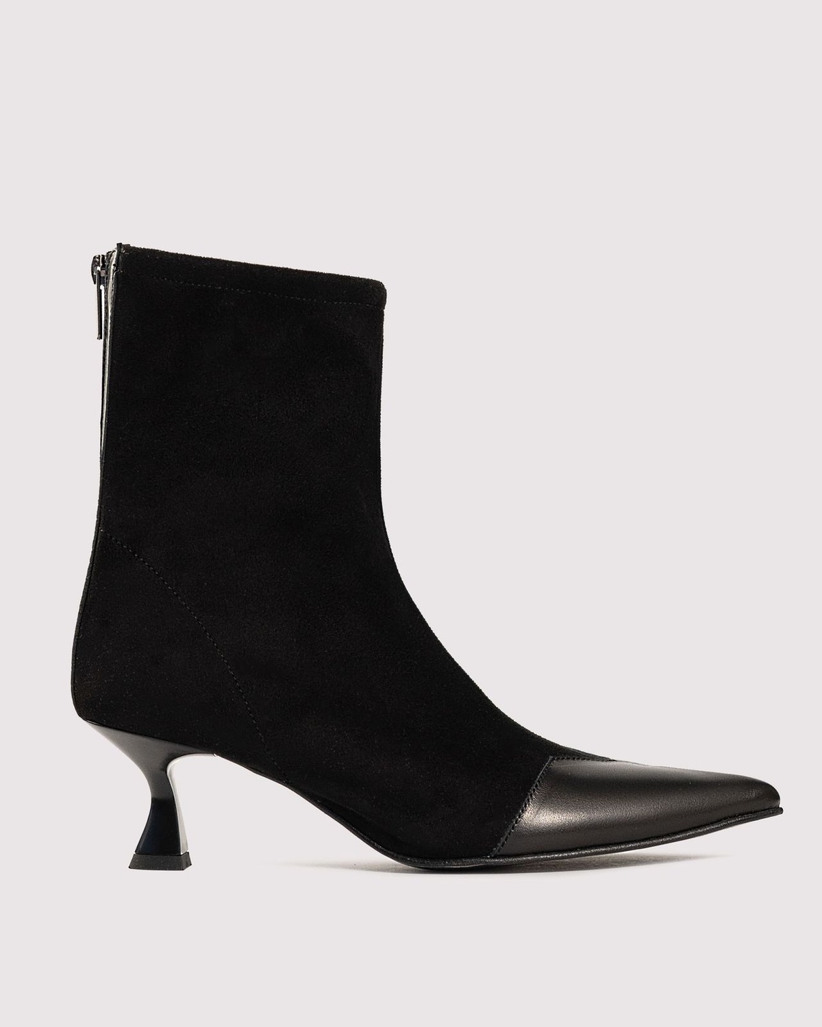 Kitten Heel Suede Ankle Boots NAOMI