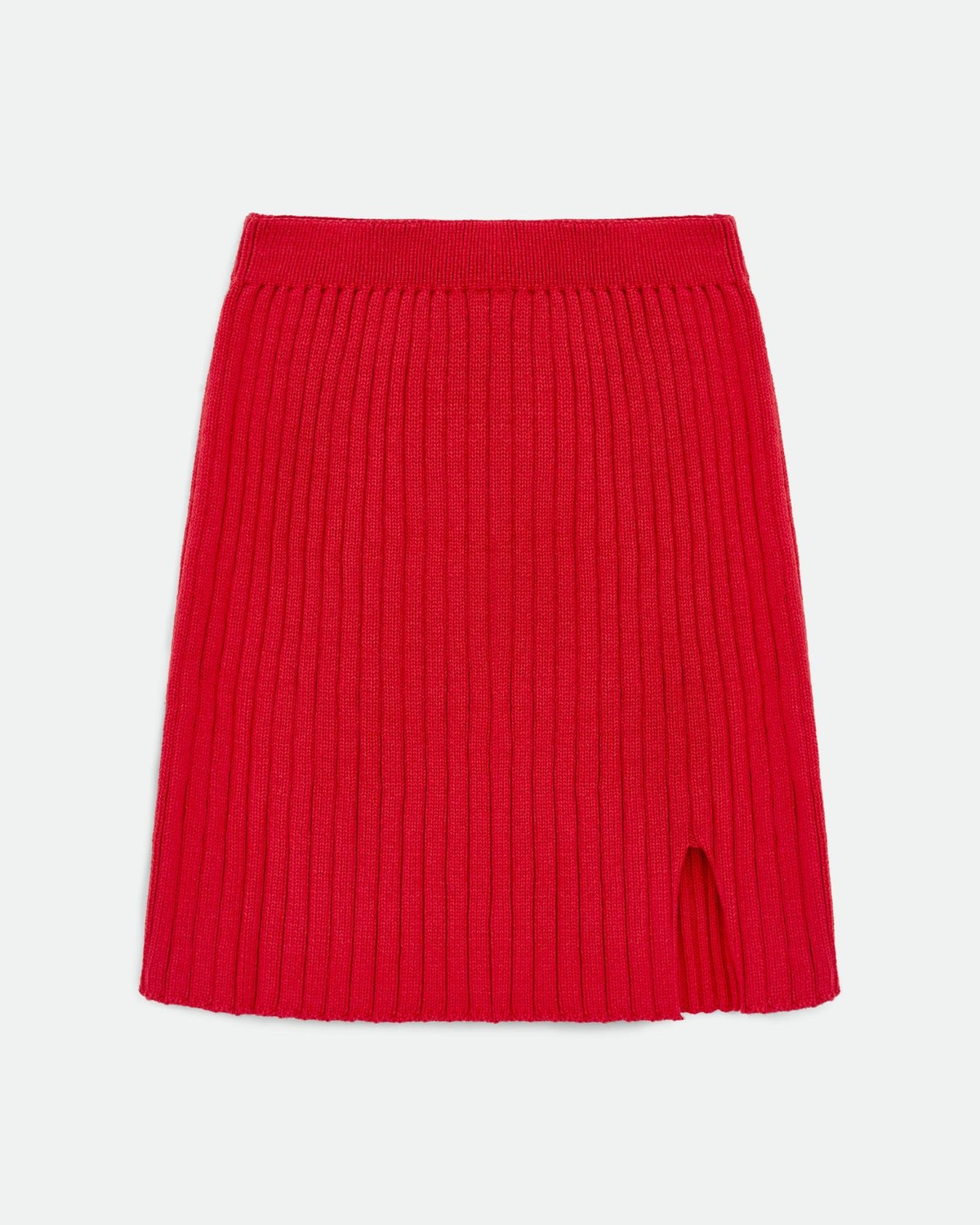 Knitted Matching Set with Sweater and Mini Skirt