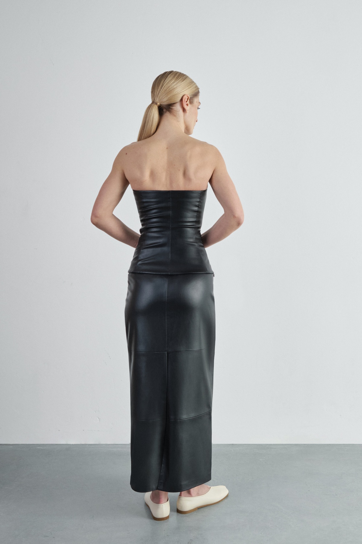 Maxi Faux Leather Skirt