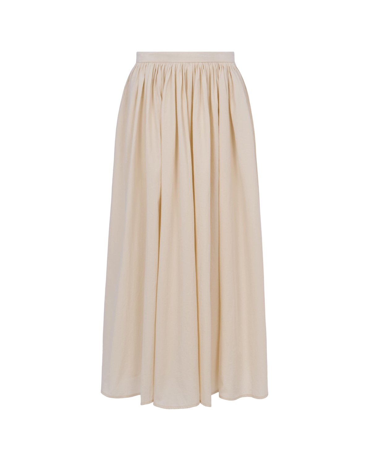 Cotton Frilled Maxi Skirt